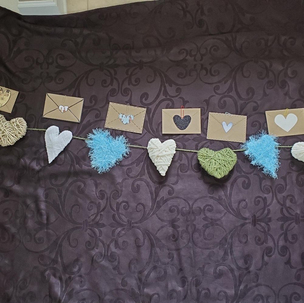 Hand made Valentines Day decor